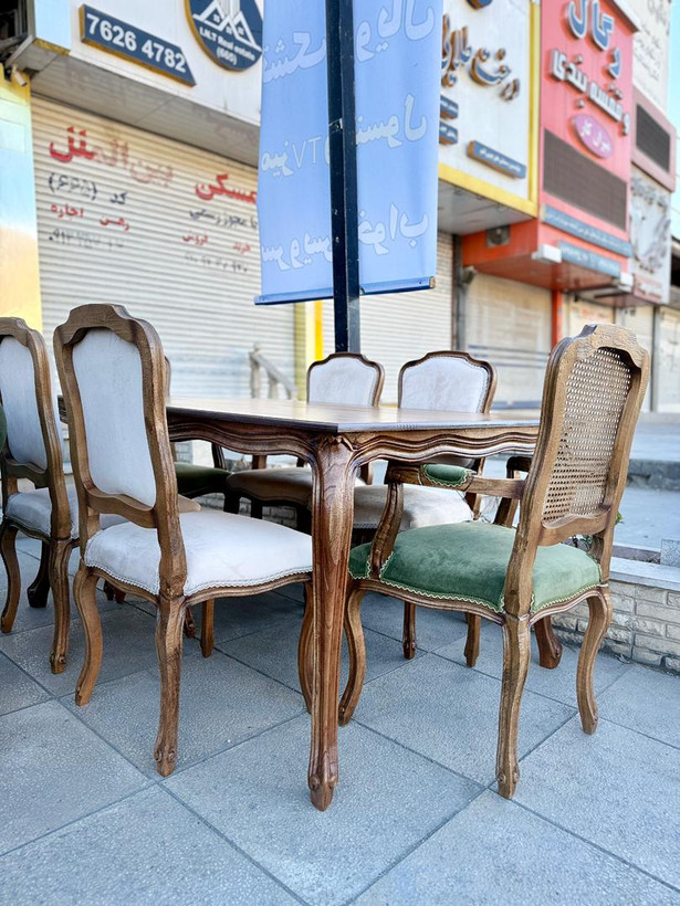مبل و ناهار خوری کلاسیک مدل کویین