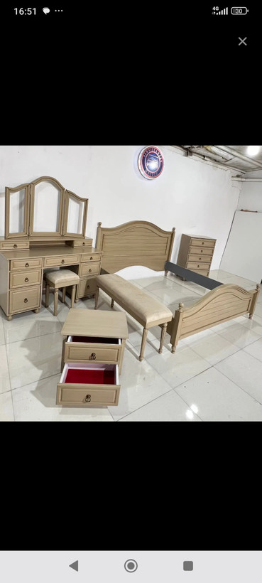 سرویس خواب مدل کرکره تمام چوب و ام دی اف رنگ شده
